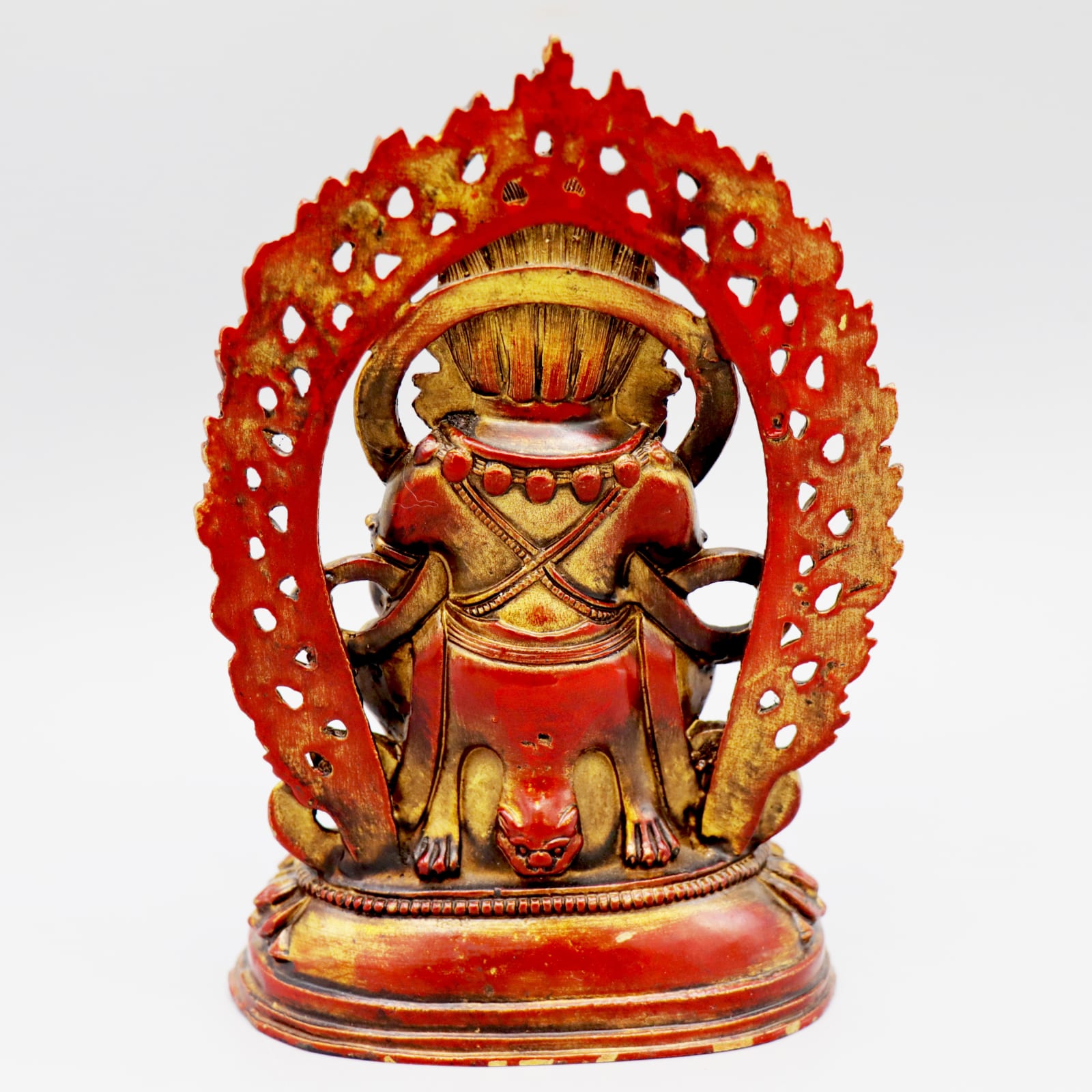 Sino-Tibetan Figure of 'Black-Cloaked' Mahakala, Nineteenth to Twentieth Century AD