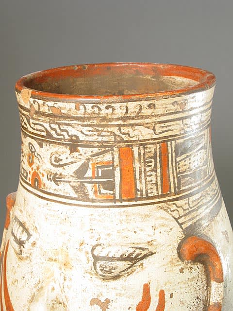 Vessel Depicting the Head of Tlaloc, 800 CE - 1550 CE