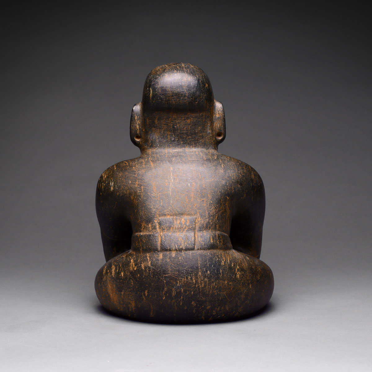 Olmec Stone Seated Figure, 1200 BCE - 600 BCE