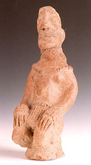 Komaland Sculpture of a Seated Man, 12th Century CE - 16th Century CE