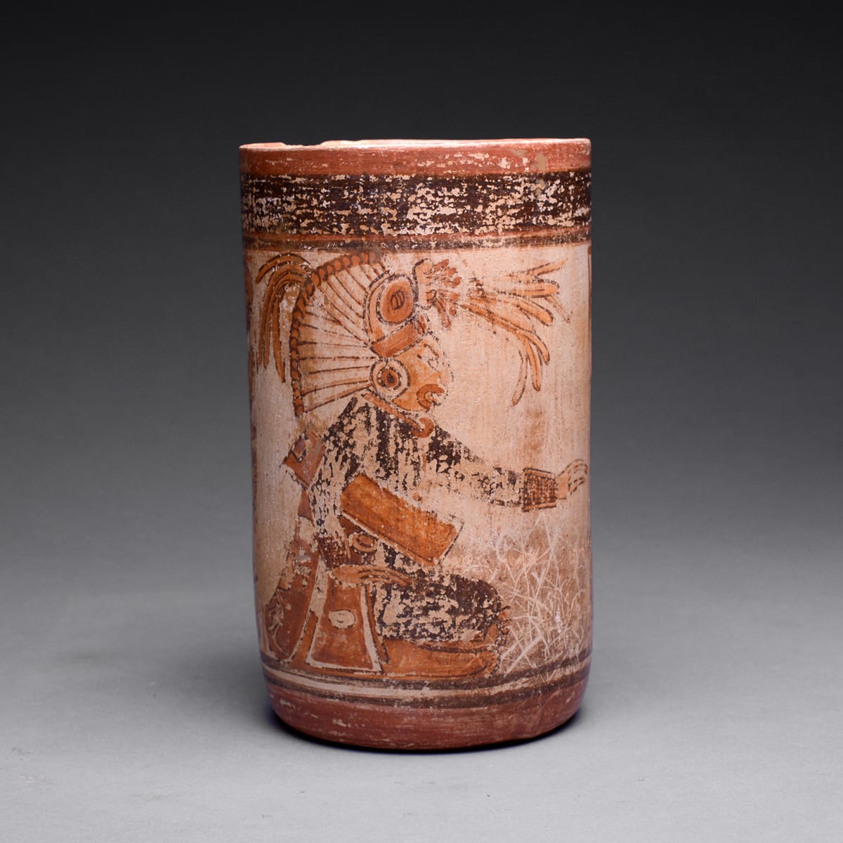 Mayan Polychrome Vessel, 500 CE - 900 CE