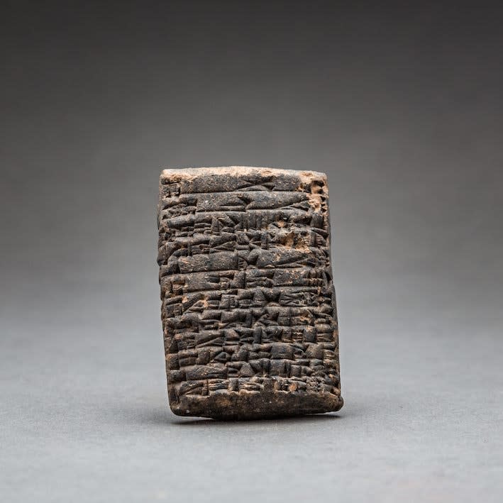 Old Babylonian Terracotta Cuneiform Tablet, 1833 BCE