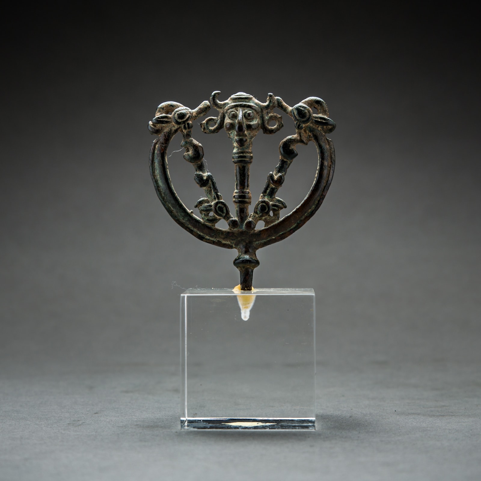 Luristan Bronze Openwork Votive Pin, 900 BCE - 600 CE