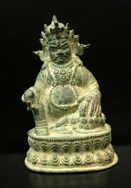 Bronze Figurine of a Seated Kubera, 16th Century CE - 18th Century CE