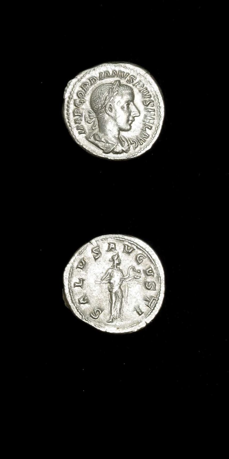Silver Denarius of Emperor Gordian III, 240 CE - 244 CE