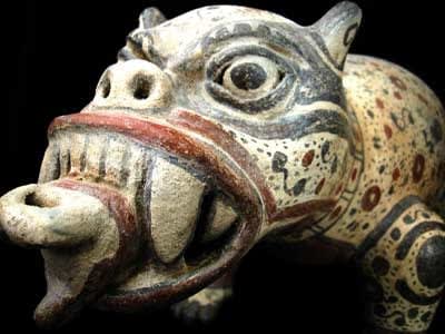 Terracotta Sculpture of a Jaguar, 500 CE - 800 CE