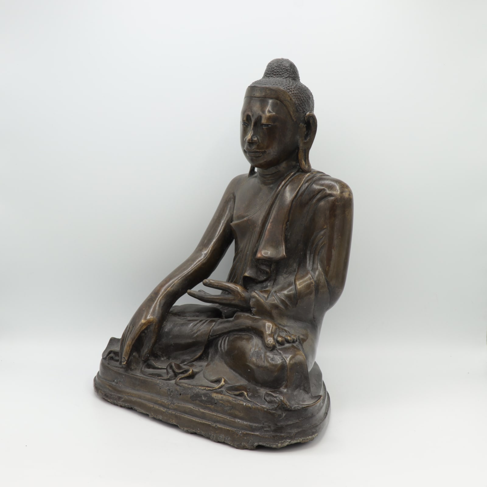 Bronze Statue of a Seated Buddha, 16th - 17th Century CE