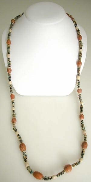 Limestone And Faience Bead Necklace, 3300 BCE - 1300 BCE