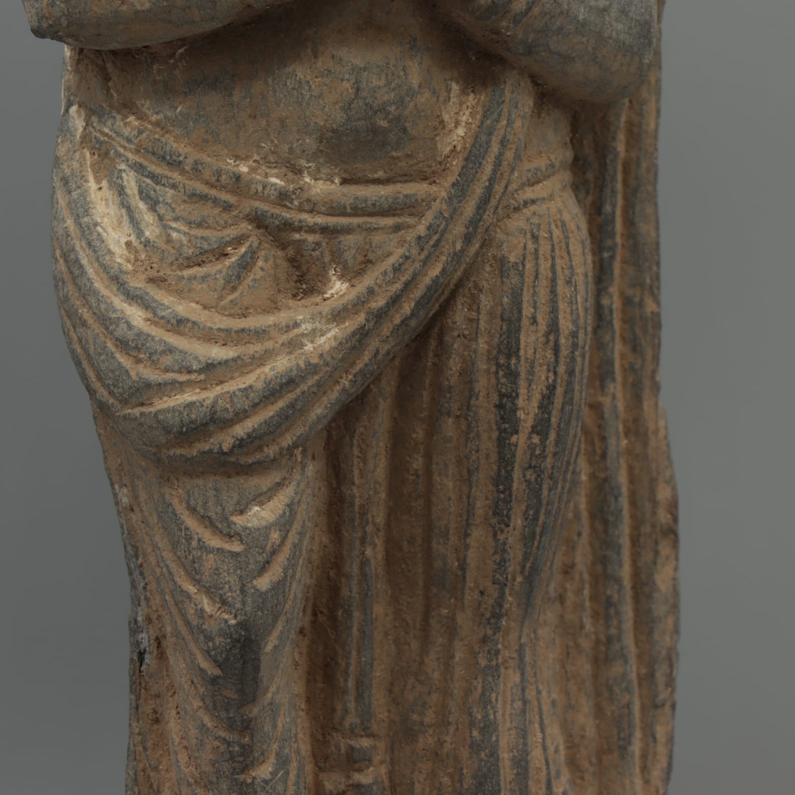 Gandharan Schist Sculpture of a Bodhisattva, 100 CE - 400 CE