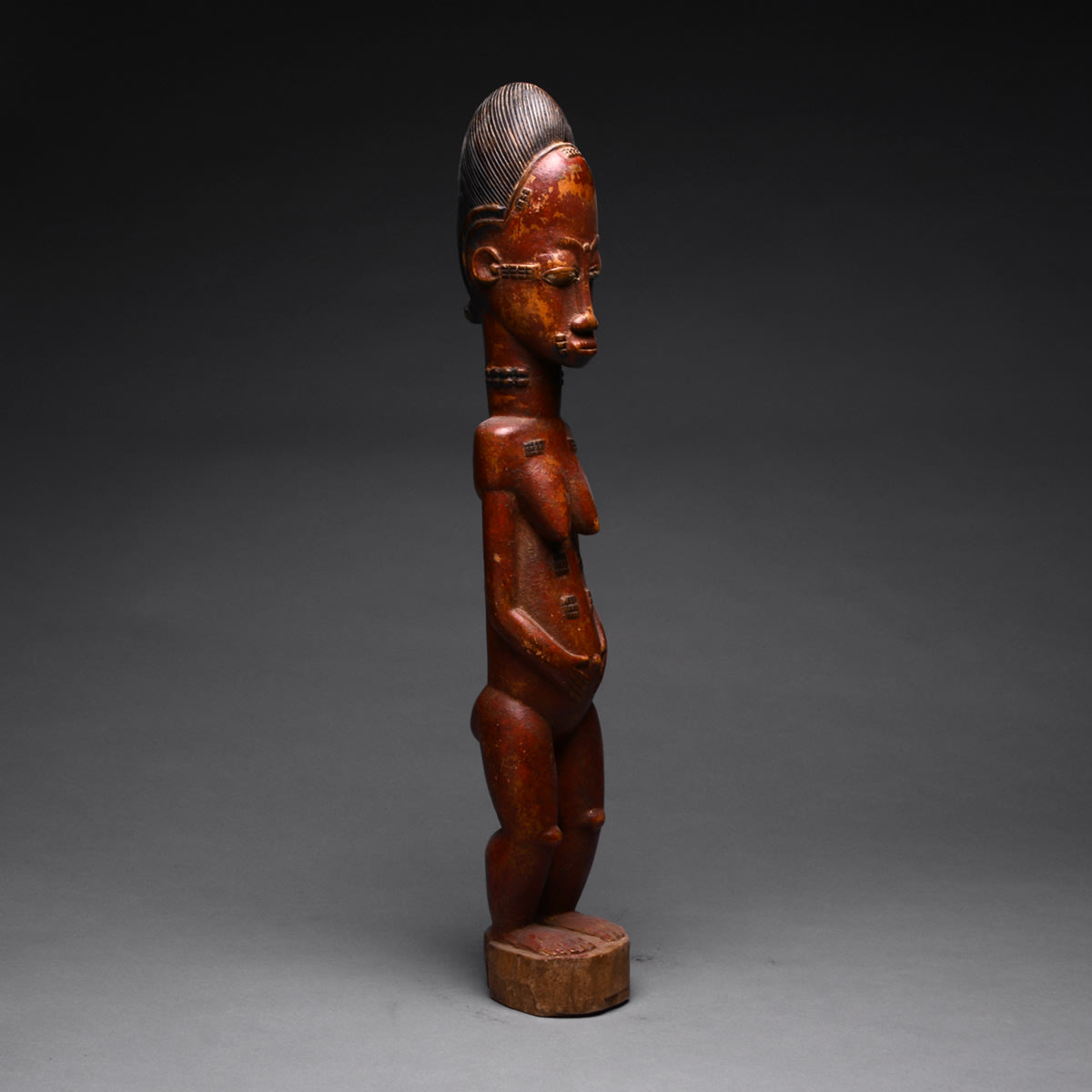 Baule Painted Wooden Blolo Bla Sculpture, 1920 CE - 1960 CE