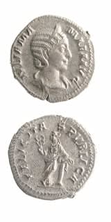 Silver Denarius of Julia Mamaea, 222 CE - 235 CE
