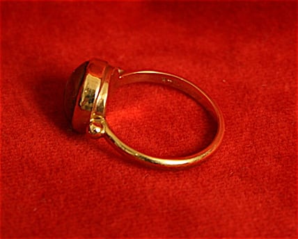 Roman Mosaic Glass Fragment Ring, 50 BCE - 50 CE