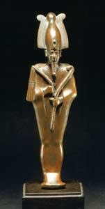 26th Dynasty Egyptian Bronze Sculpture of Osiris, 664 BCE - 525 BCE