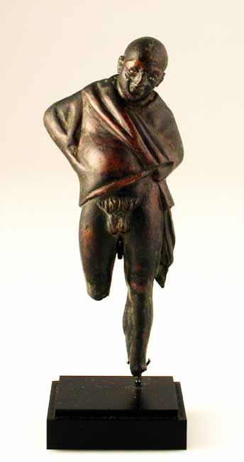 Hellenistic Bronze Sculpture of an Actor/Priapus, 200 BCE - 100 CE