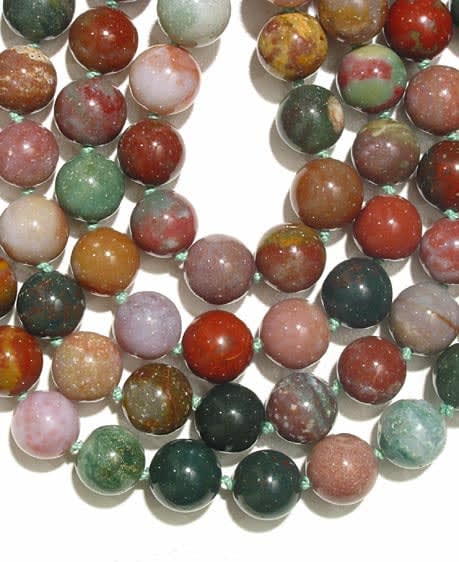 Multi-Colored Jasper Bead Necklace