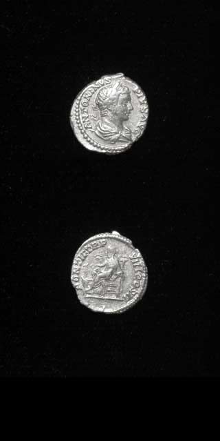 Silver Denarius of Emperor Caracalla, 200 CE - 210 CE