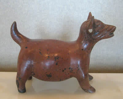 Colima Terracotta Dog Effigy Sculpture, 300 BCE - 300 CE