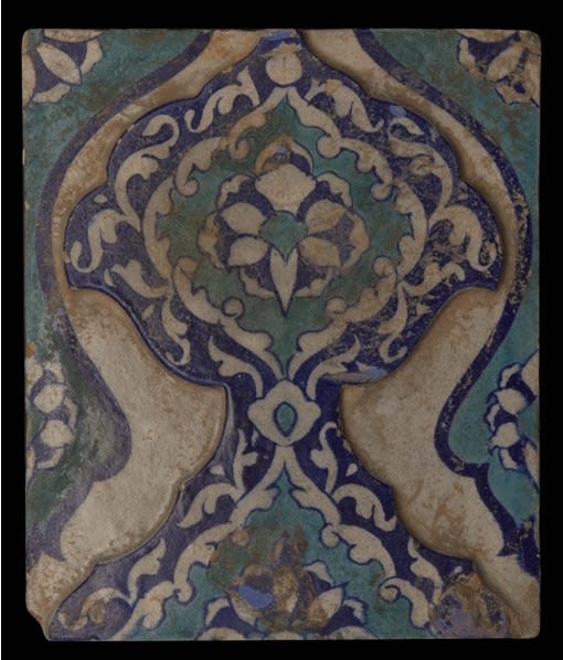 Islamic Glazed Tile, 16th Century CE - 17th Century CE