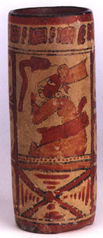 Mayan Tall Cylindrical Vessel, 550 CE - 850 CE