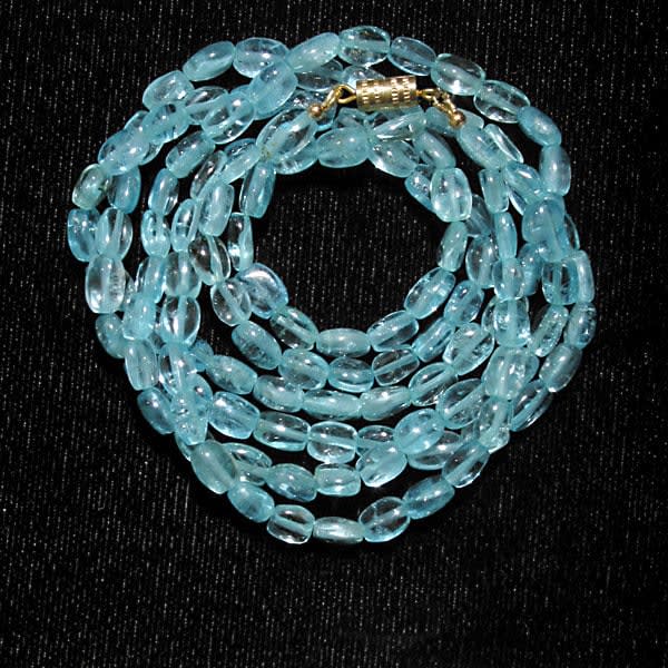Aquamarine Beaded Necklace