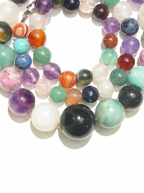 Mixed Semi-Precious Gem Bead Necklace