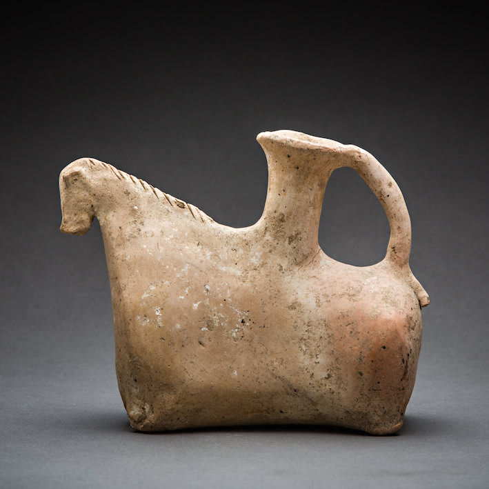 Luristan Terracotta Zoomorphic Figure, 9 Century BCE - 7th Century BCE