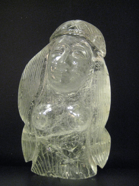 Aquamarine Carving of a Woman, 1700 CE - 1850 CE
