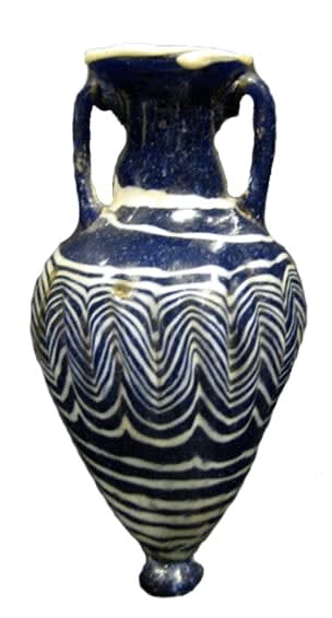 Sand-Core Glass Amphoriskos, 3rd Century BCE - 1st Century BCE