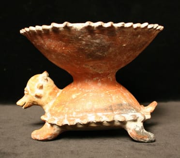 Colima Incensario in the Form of a Turtle, 300 BCE - 300 CE