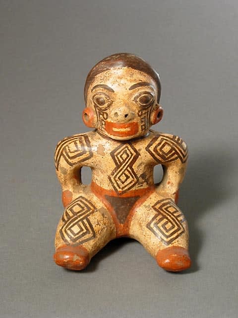 Terracotta Seated Female, 500 CE - 800 CE