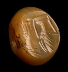 Sassanid Agate Seal, 200 CE - 600 CE