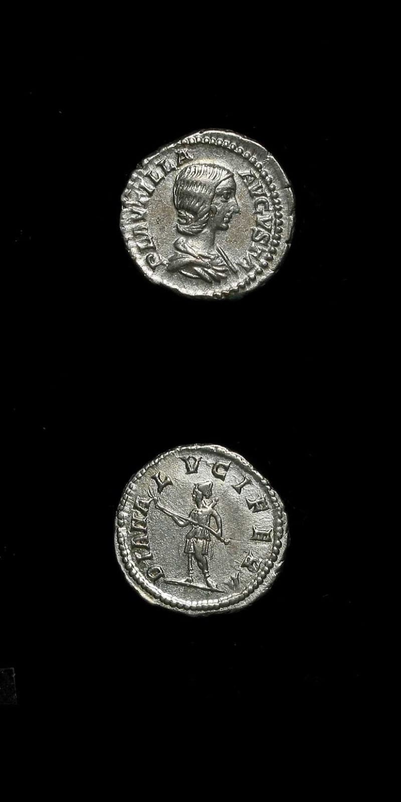 Silver Denarius of Empress Plautilla, 202 CE - 205 CE
