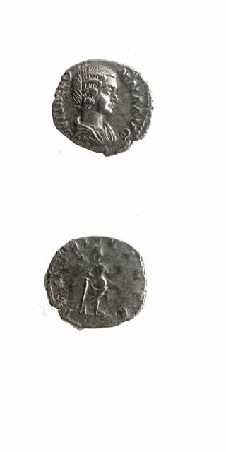 Silver Denarius of Empress Julia Domna, 193 CE - 197 CE