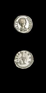 Silver Denarius of Empress Julia Domna, 196 CE - 211 CE