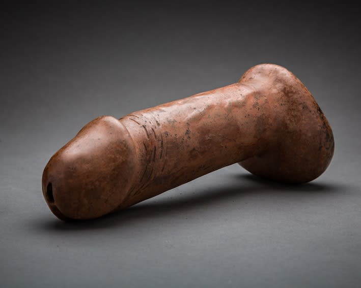 Terracotta Ritual Phallus, 300 BCE - 500 CE