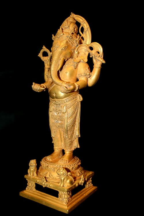 Balinese Gold Figure of Ganesha, 900 CE - 1300 CE