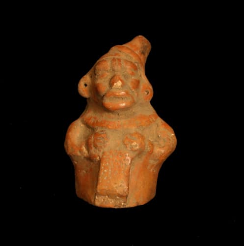 Mayan Terracotta Figure of a Shaman, 300 CE - 600 CE