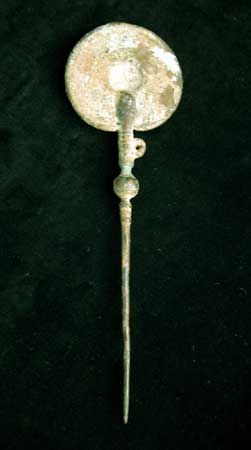 Luristan Bronze Disc Pin, 900 BCE - 700 CE