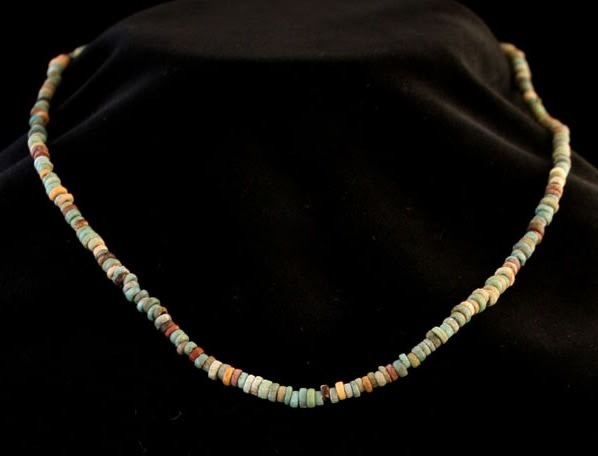 New Kingdom Faience Bead Necklace, 1600 BCE - 1100 BCE