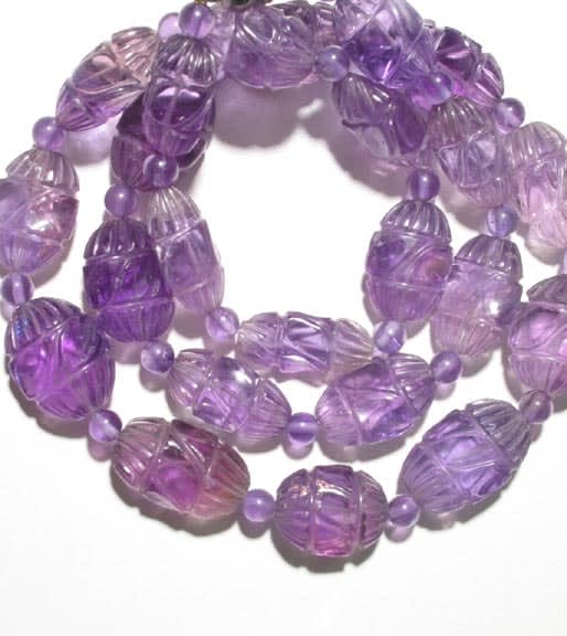 Amethyst Bead Necklace