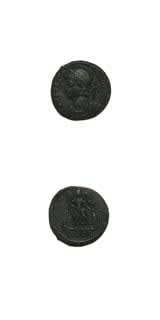 Bronze Coin Commemorating Constantinople Issued Anonymously During the Reign of Constantine I, 330 CE - 346 CE