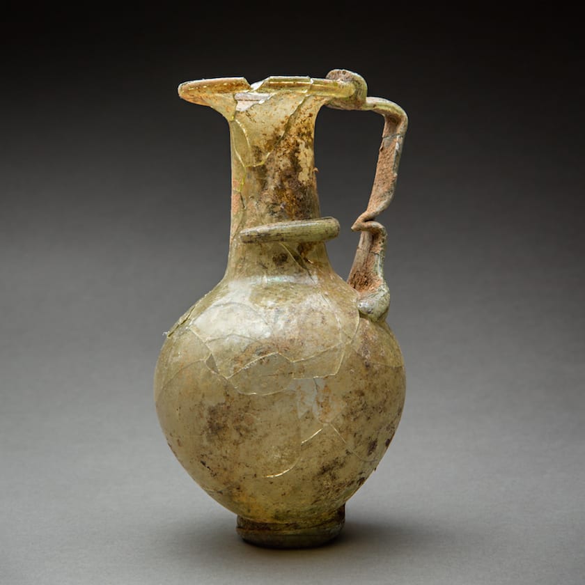 Roman Glass Jug, 100 CE - 300 CE