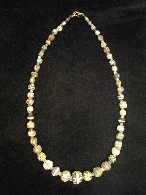 Antique Glass Bead Necklace, 600 BCE - 600 CE