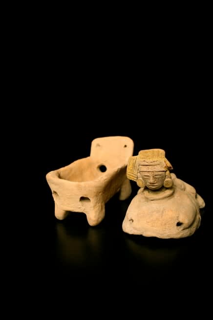 Veracruz Vessel with Anthropomorphic Lid, 400 CE - 800 CE