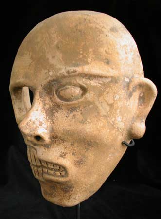 Mayan Half Skull/Half Face Mask, 6th Century CE - 9th Century CE