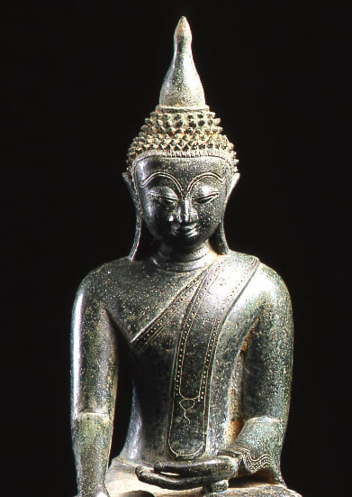 Ava Bronze Buddha in Bhumisparsa Mudra, 1400 CE - 1600 CE