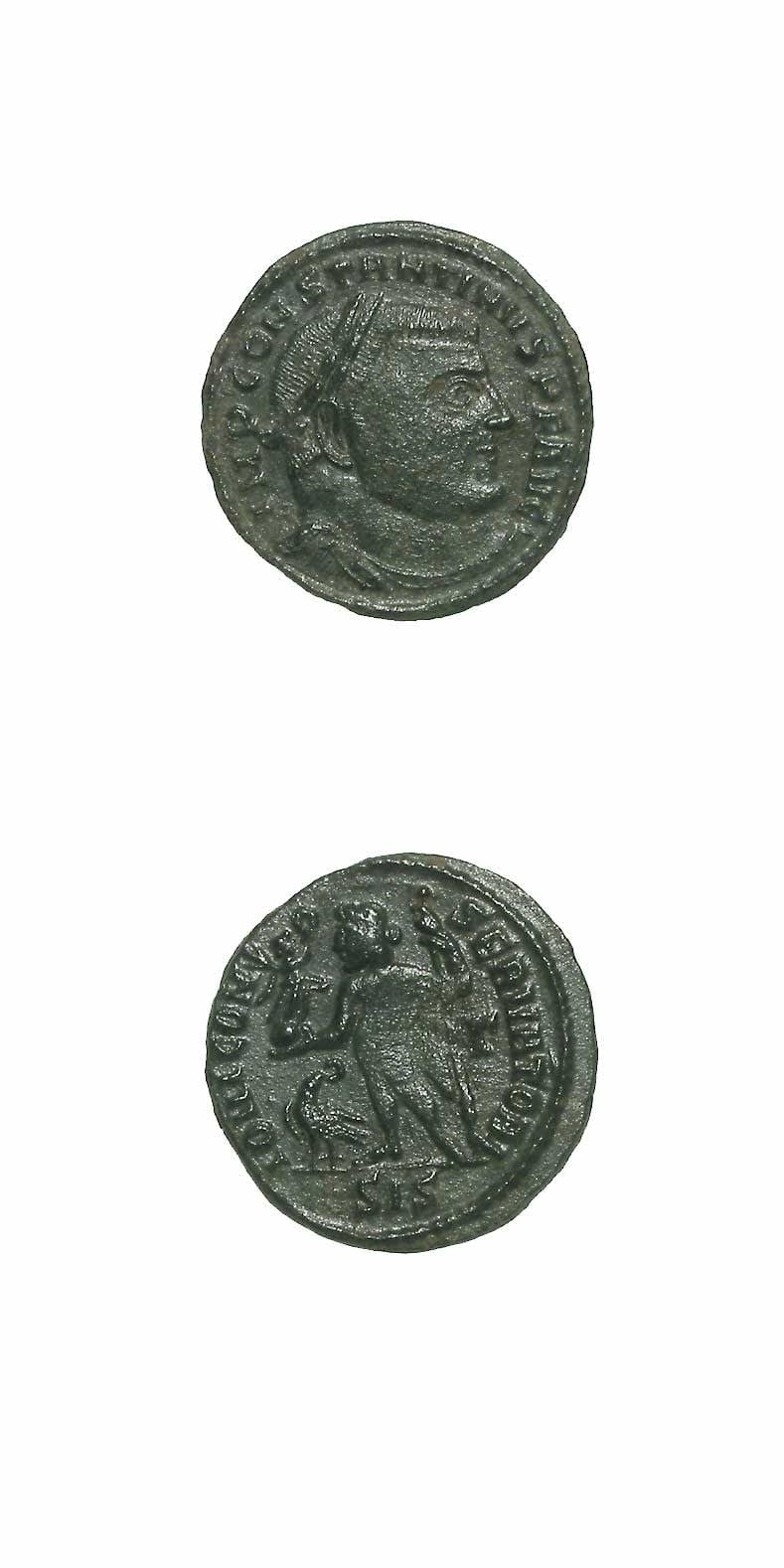 Bronze Follis of Emperor Constantine I the Great, 307 CE - 337 CE