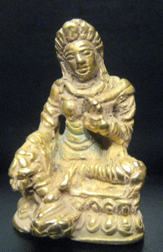 Balinese Miniature Gold Guanyin, 900 CE - 1300 CE
