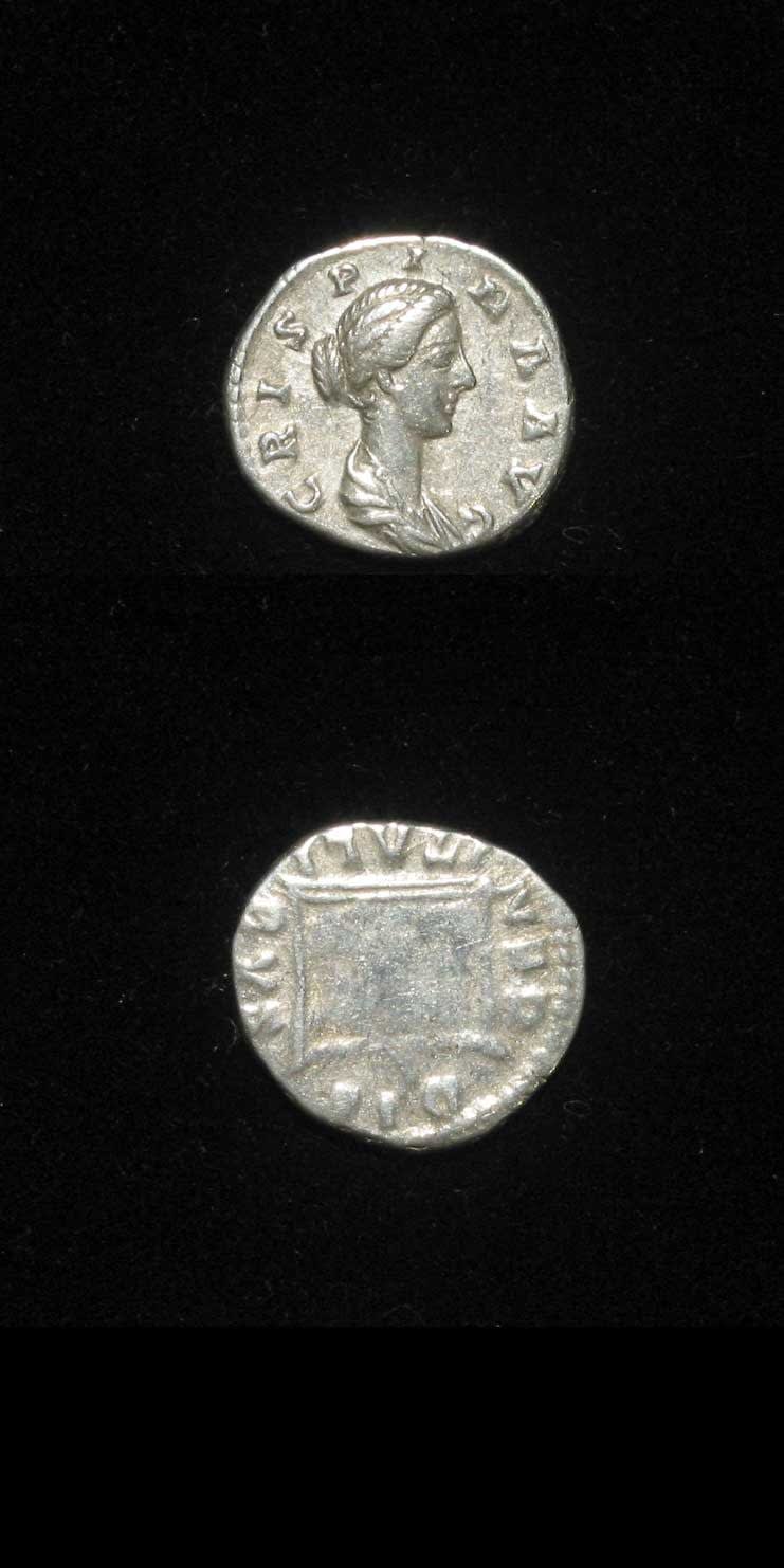 Silver Denarius of Empress Crispina, 177 CE - 182 CE
