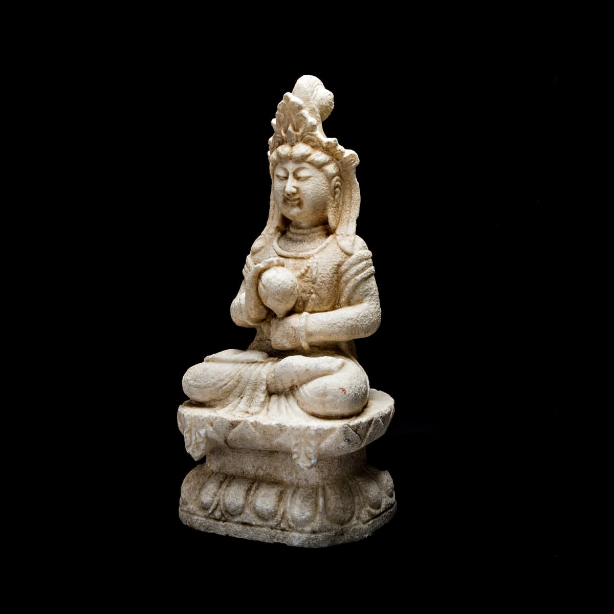 Qing Marble Guanyin, 1644 AD to 1912 AD